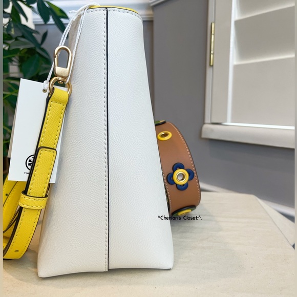 🔥NeW! $528 Tory Burch Novelty Bucket Bag - Picture 9 of 16